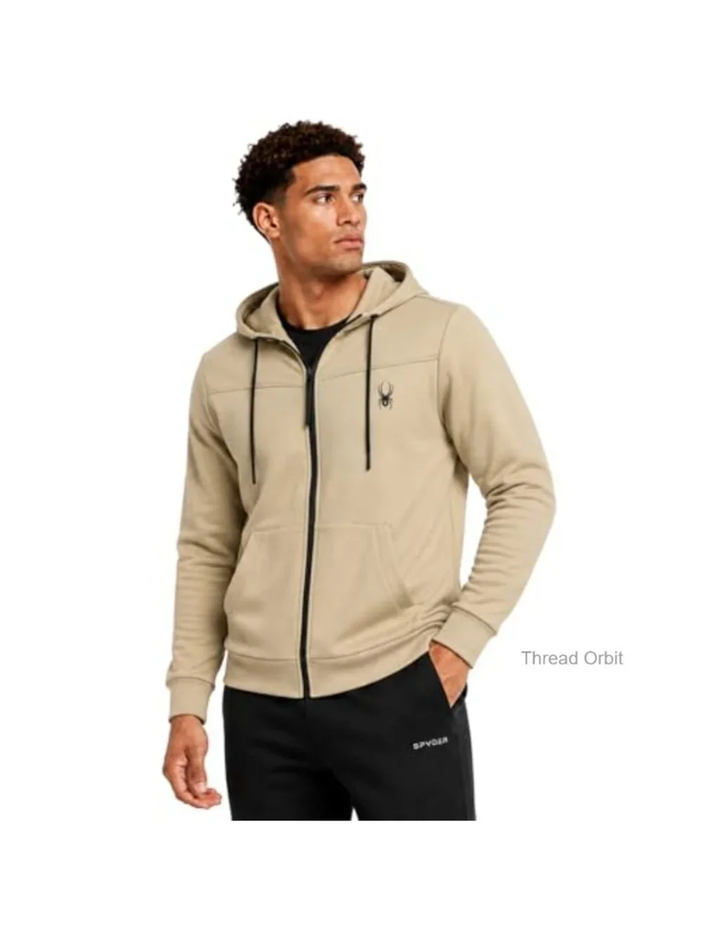 Men's Performance Fleece Zip Up Hoodie - Moisture Wicking Athletic Hoodie
